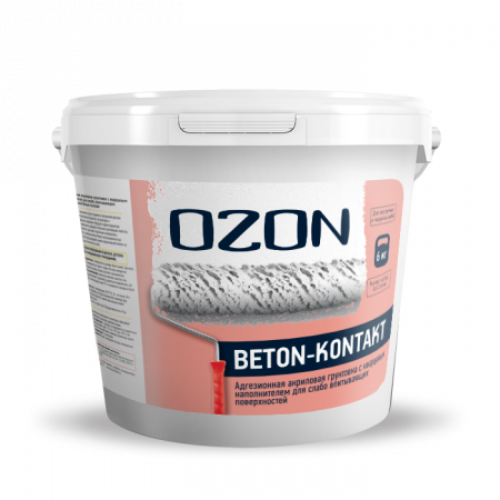 Грунтовка бетоконтакт OZON Beton-kontakt ВД-АК-040М-6,5   морозостойкая